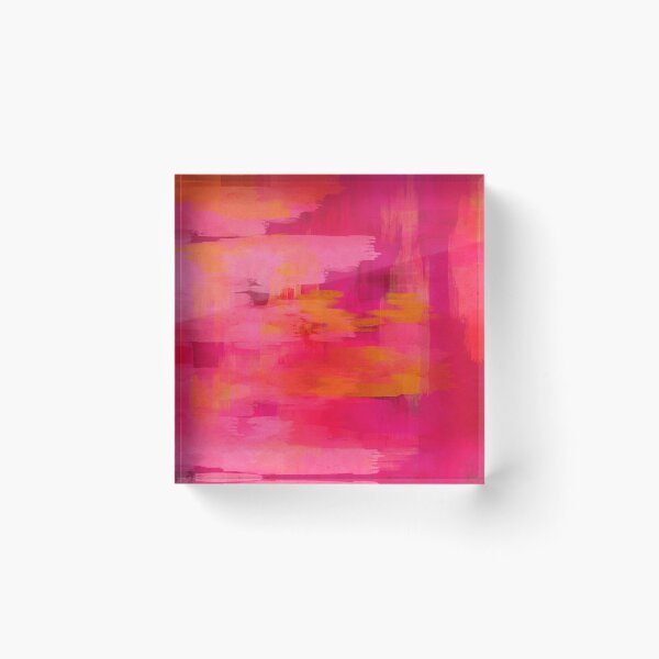 Item preview, "Abstract pinks oranges brushstrokes" designed and sold by MarCanton.