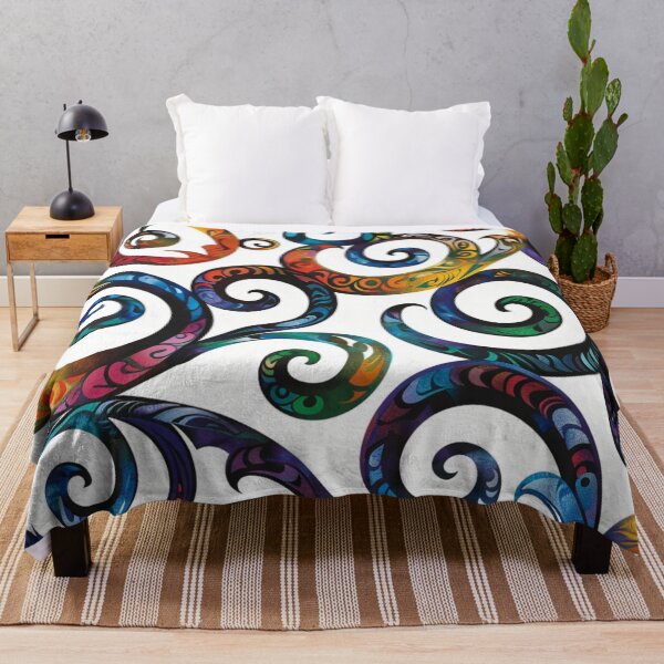 Artikelvorschau, Neuseeland Māori Paua Muster Koru Design 102 entworfen und verkauft von GrinGalore.