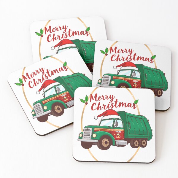 Item preview, Merry Christmas, bin truck  designed and sold by kjp-design.
