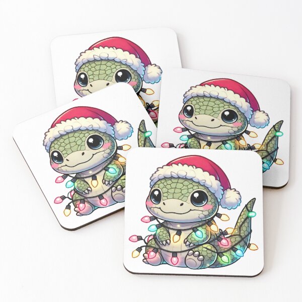 Artikelvorschau, Festlicher Gecko in Weihnachtslichter gehüllt entworfen und verkauft von lubushop1.