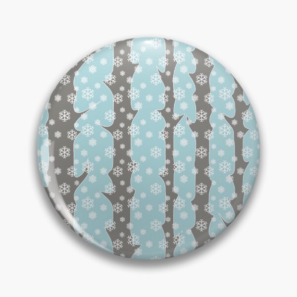 Item preview, Winter, snowy forest in Scandinavian style/pastel zure background and gray trees designed and sold by My-fake-places.