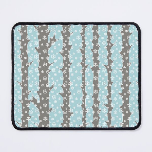 Item preview, Winter, snowy forest in Scandinavian style/pastel zure background and gray trees designed and sold by My-fake-places.