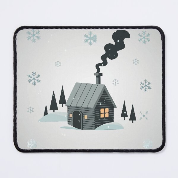 Item preview, Winter Cottage - Cabin Amid the Snow designed and sold by e-milka.