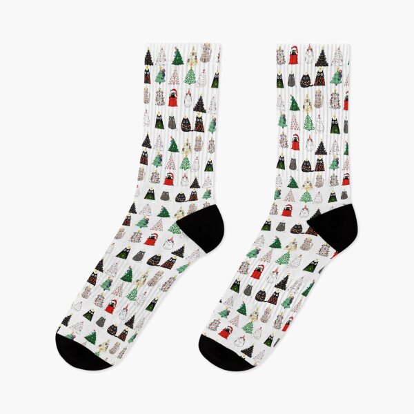 Item preview, Christmas Cat Design - Festive Holiday Art for Cat Lovers designed and sold by QuirkieCrafts.