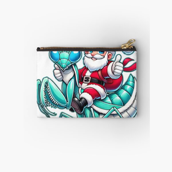 Item preview, Santa Riding a Praying Mantis in Festive Holiday Style designed and sold by AIARTIST1.