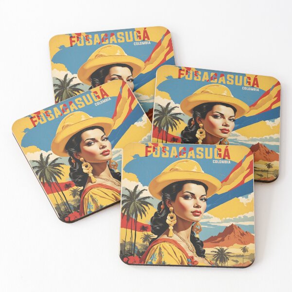Item preview, Fusagasuga Colombia Retro Vintage Poster Tourism  designed and sold by TravelersGems.