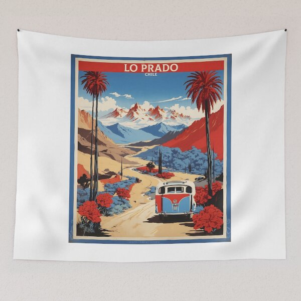 Item preview, Lo Prado Chile Retro Vintage Poster Tourism  designed and sold by TravelersGems.