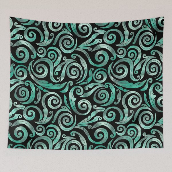 Item preview, New Zealand Māori Paua Pattern Koru Design 103 designed and sold by GrinGalore.