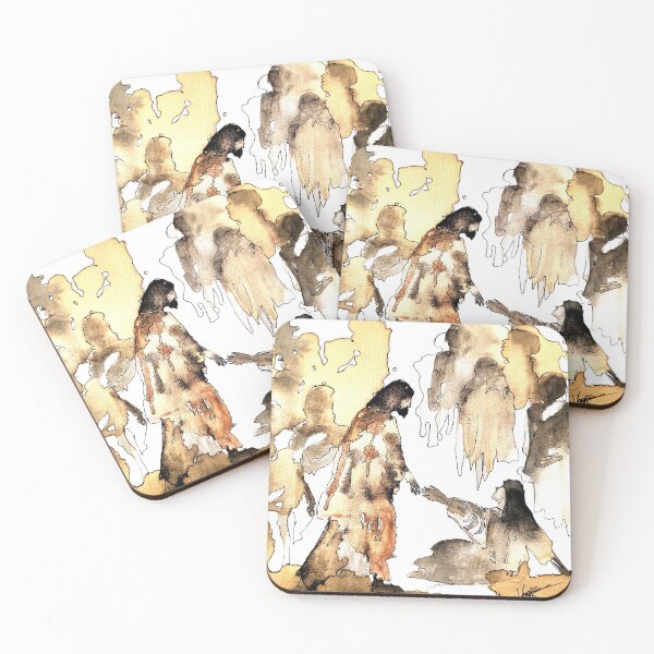 Item preview, coffee art, abstract Jesus in the Crowd  designed and sold by Louisevn1.
