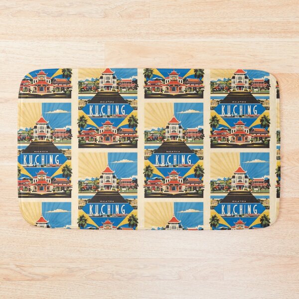 Item preview, Kuching Malaysia Vintage Travel Tourism designed and sold by TravelersGems.