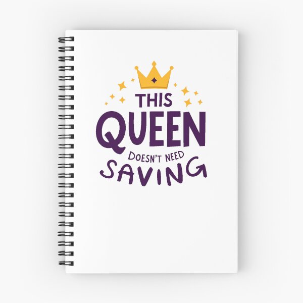 Item preview, "This Queen Doesn’t Need Saving” - Empowering and Funny Quote Design designed and sold by MystiqSlav.