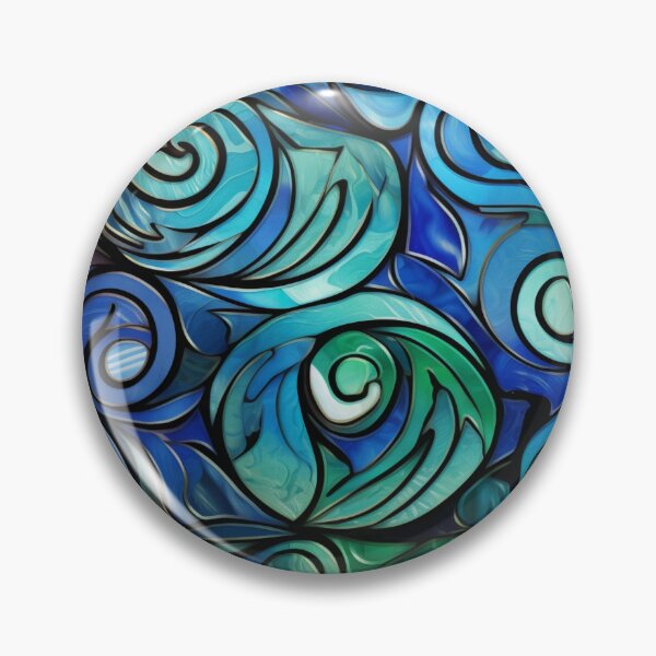 Item preview, New Zealand Māori Paua Pattern Koru Design 104 designed and sold by GrinGalore.