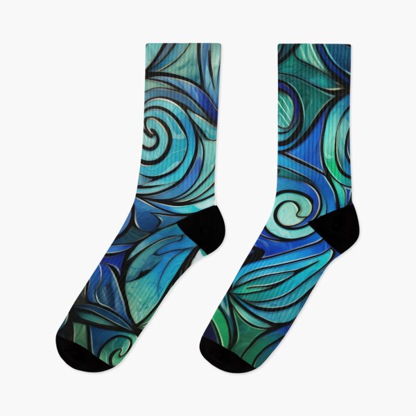 Item preview, New Zealand Māori Paua Pattern Koru Design 104 designed and sold by GrinGalore.