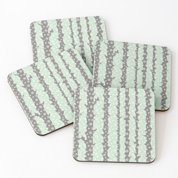 Item preview, Winter, snowy forest in Scandinavian style/pastel azure blue background and gray trees designed and sold by My-fake-places.