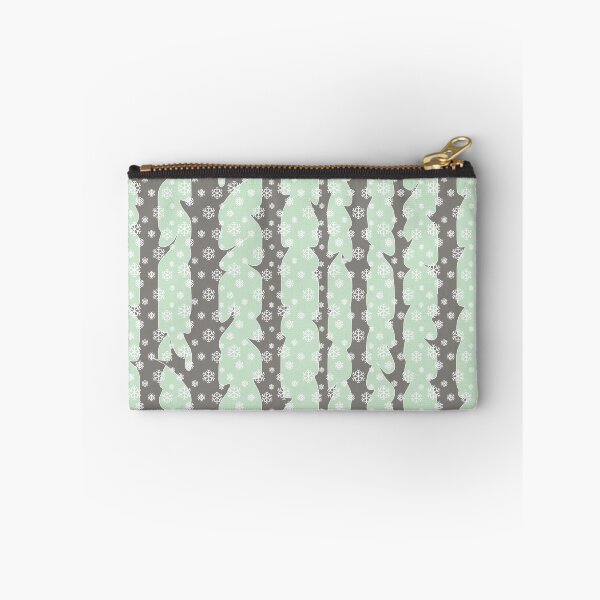 Item preview, Winter, snowy forest in Scandinavian style/pastel azure blue background and gray trees designed and sold by My-fake-places.