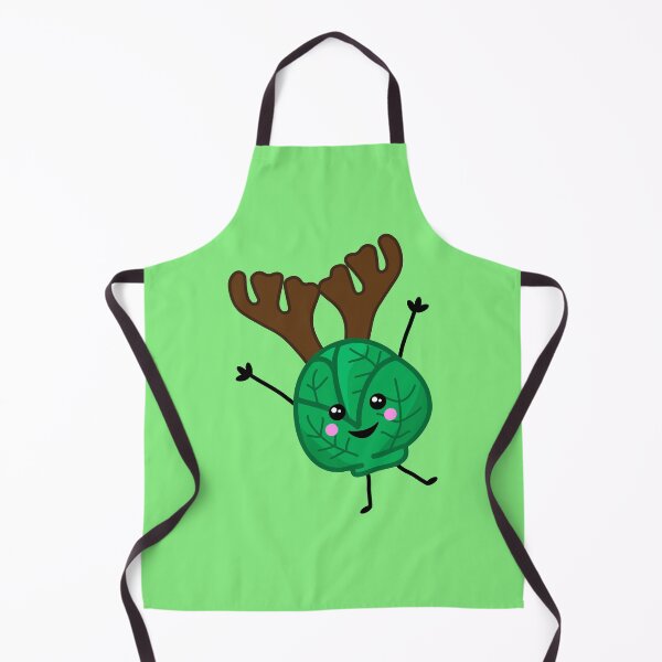 Item preview, Funny Christmas Brussel Sprout Wearing Antlers designed and sold by HotHibiscus.