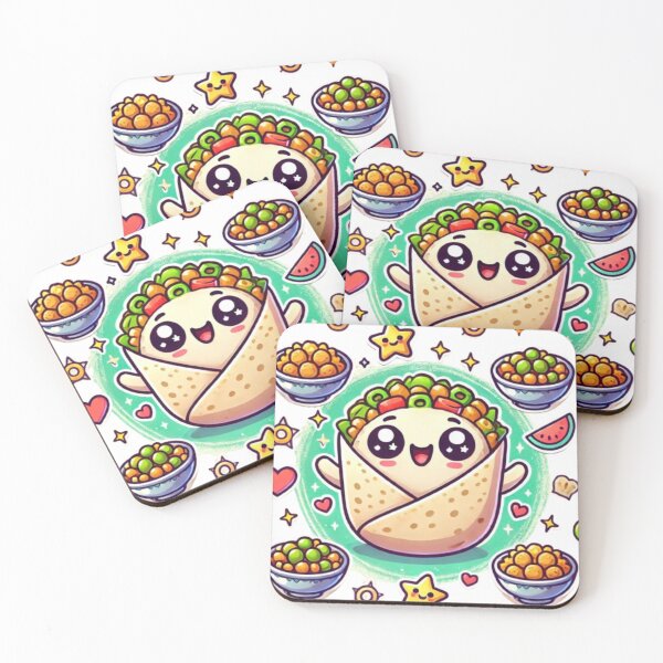 Item preview, Kawaii Egyptian Falafel Illustration designed and sold by CanvasWhimsy.