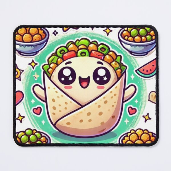 Item preview, Kawaii Egyptian Falafel Illustration designed and sold by CanvasWhimsy.