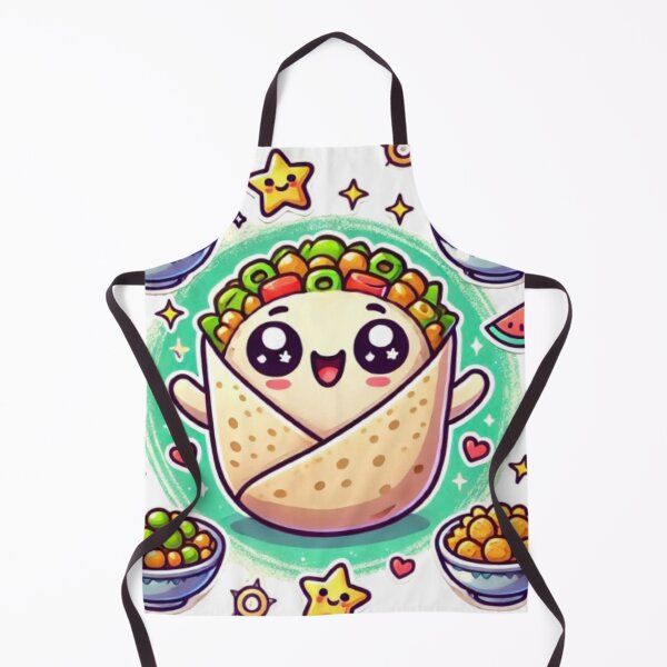 Item preview, Kawaii Egyptian Falafel Illustration designed and sold by CanvasWhimsy.