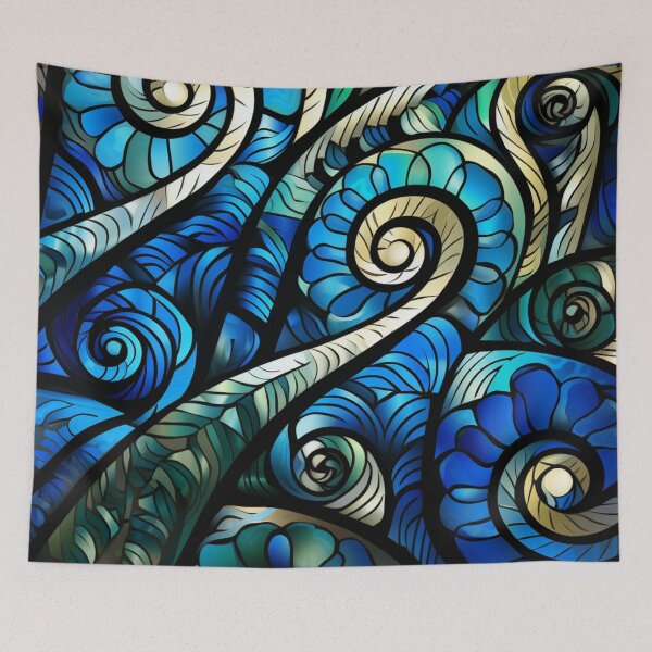 Artikelvorschau, Neuseeland Māori Paua Muster Koru Design 105 entworfen und verkauft von GrinGalore.