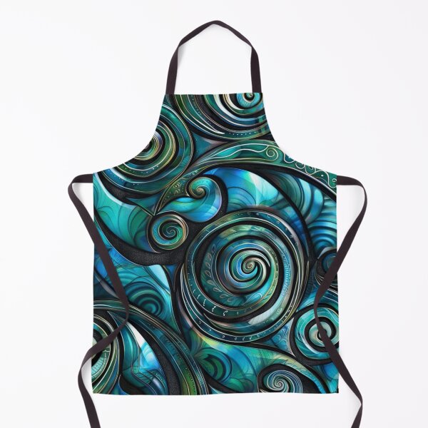Item preview, New Zealand Māori Paua Pattern Koru Design 106 designed and sold by GrinGalore.