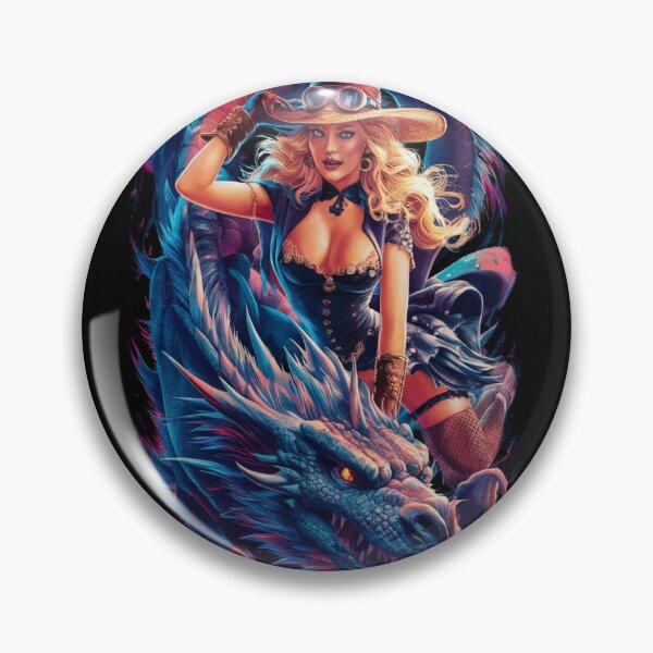 Item preview, Blonde witch atop her majestic dragon designed and sold by arjad3n.