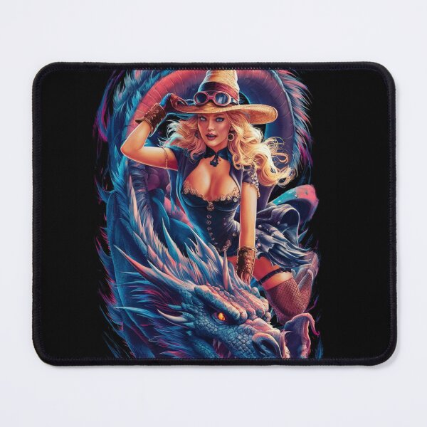 Item preview, Blonde witch atop her majestic dragon designed and sold by arjad3n.
