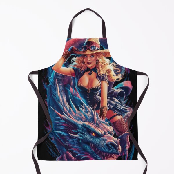 Item preview, Blonde witch atop her majestic dragon designed and sold by arjad3n.