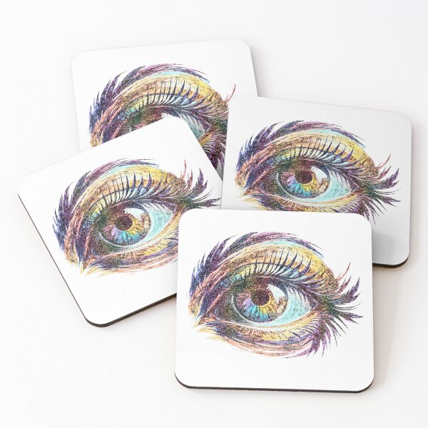 Item preview, psychedelic eye look designed and sold by Hen-C-Art.