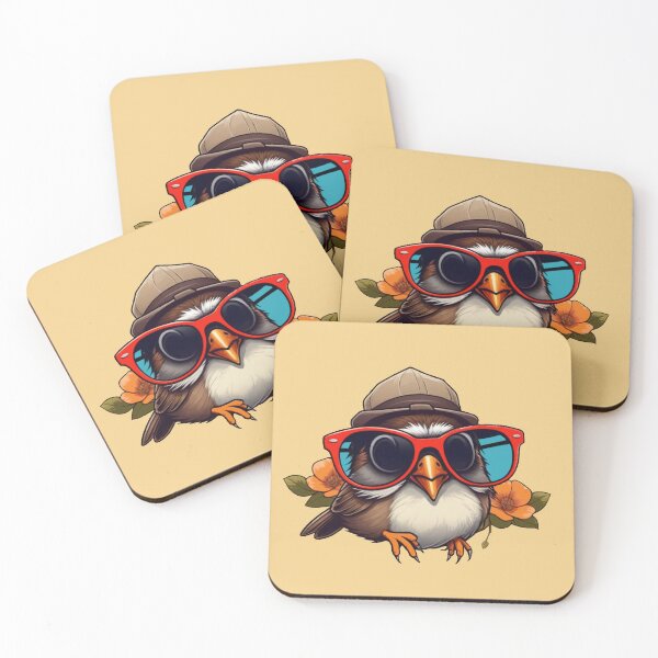 Item preview, Trendy sparrow with Cool Vibes designed and sold by NiRia Spot.