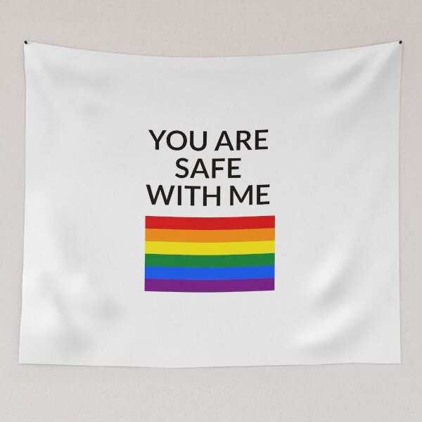 Item preview, LGBT safe space - You Are Safe With Me   designed and sold by Inspirationmotivation.