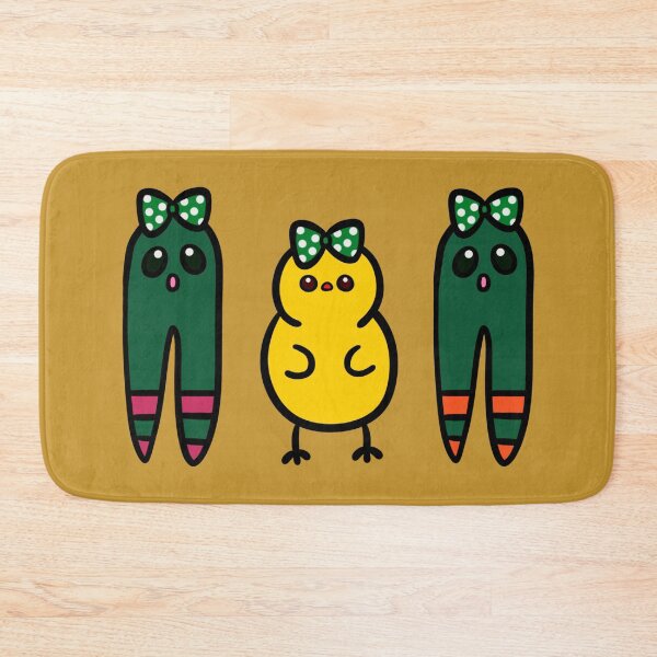 Item preview, Space chick with green ribbon standing with alien designed and sold by Demeka-chan.