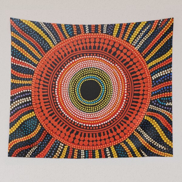 Item preview, Aboriginal Inspired Dot Art - Sunshine designed and sold by GrinGalore.