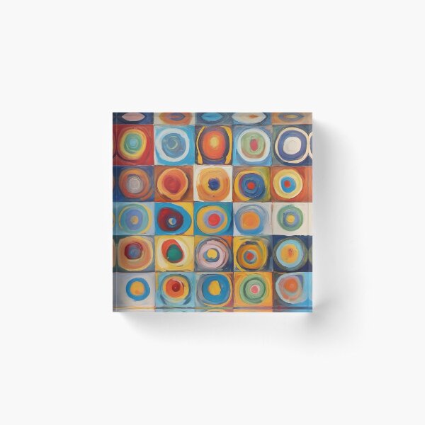 Item preview, Wassily Kandinsky Color Study Squares with Concentric Circles 1913 designed and sold by maniacfitness.