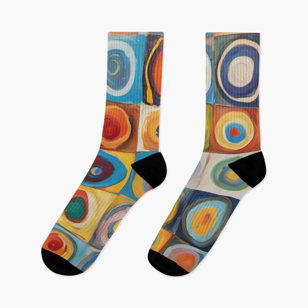 Item preview, Wassily Kandinsky Color Study Squares with Concentric Circles 1913 designed and sold by maniacfitness.