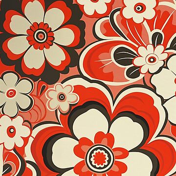 Artwork thumbnail, Retro Flowers by patternshoprad