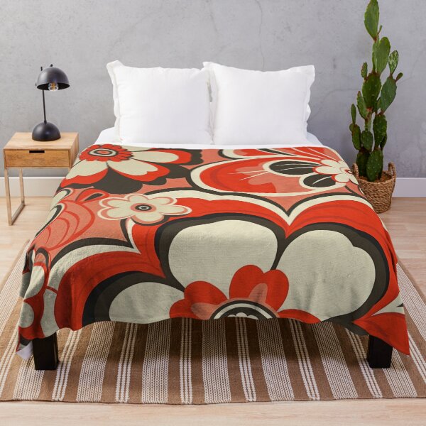 Item preview, Retro Flowers designed and sold by patternshoprad.