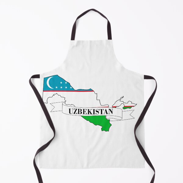 Artikelvorschau, Usbekistan-Flaggenkarte entworfen und verkauft von visual adventures.