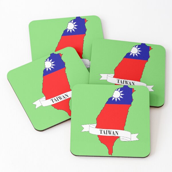 Item preview,  taiwan flag map designed and sold by visual adventures.