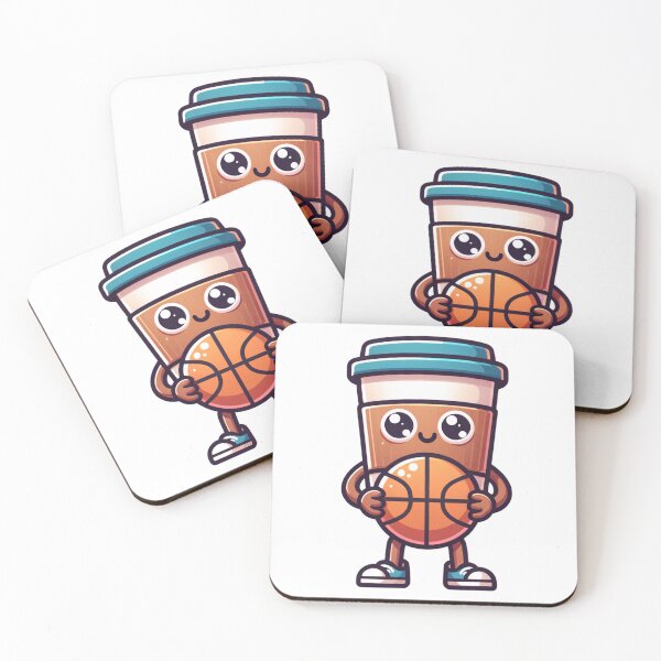 Item preview, Coffee Mascot with a Basketball designed and sold by cmjune93.