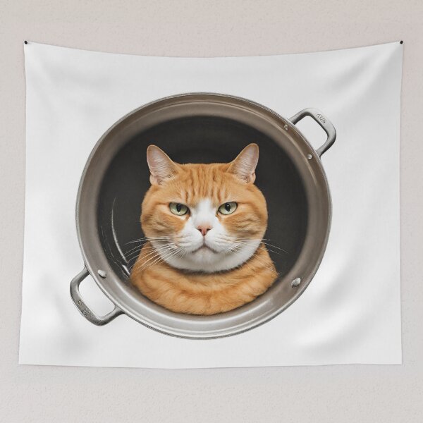 Item preview, Cat in a Pot designed and sold by Denya4Design.