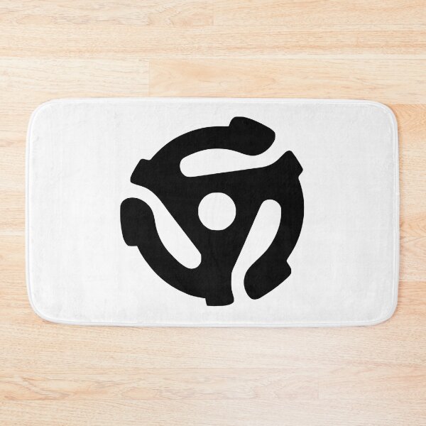 Item preview, 45 RPM Vinyl Record Adapter - Black designed and sold by Angry Swan Designs.