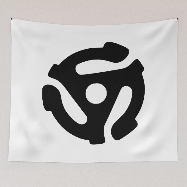Item preview, 45 RPM Vinyl Record Adapter - Black designed and sold by Angry Swan Designs.