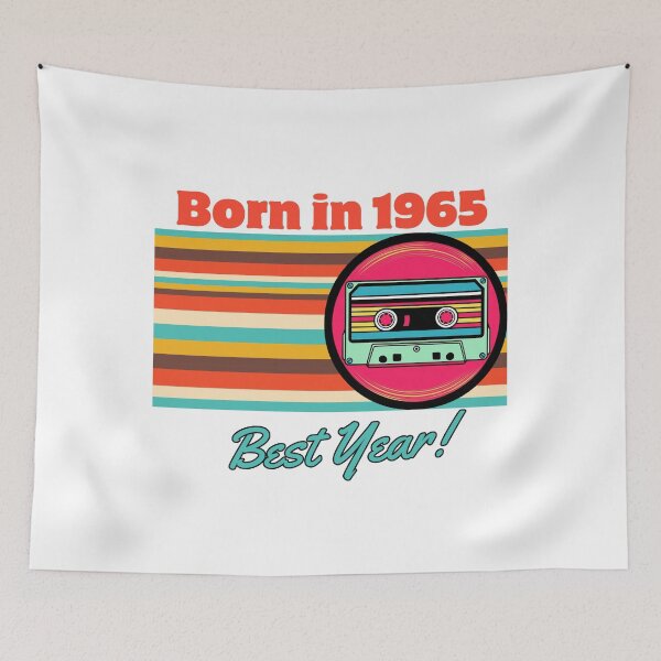 Item preview, Born in 1965 in red designed and sold by ColorfulVertigo.