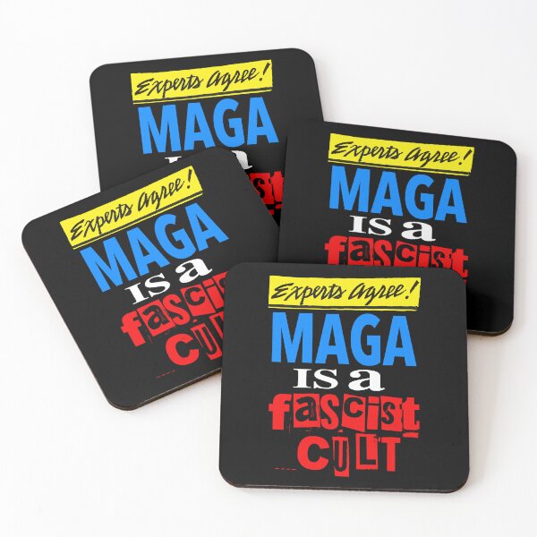 Artikelvorschau, Experts Agree: Maga is a Fascist Cult (on black) entworfen und verkauft von Thelittlelord.