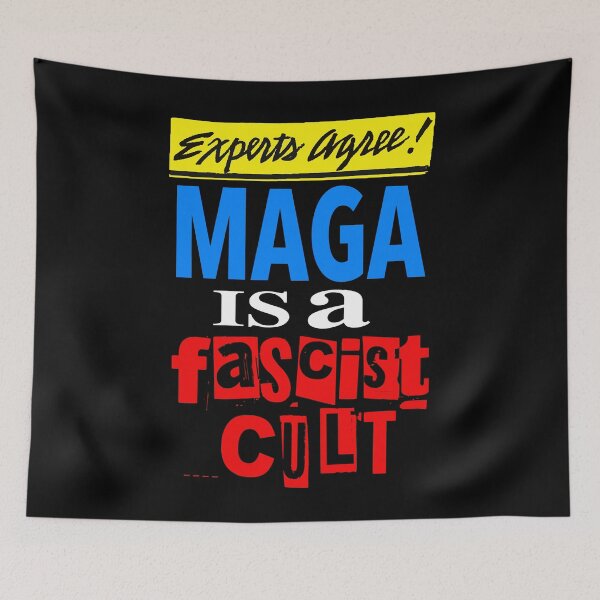 Item preview, Experts Agree: Maga is a Fascist Cult (on black) designed and sold by Thelittlelord.