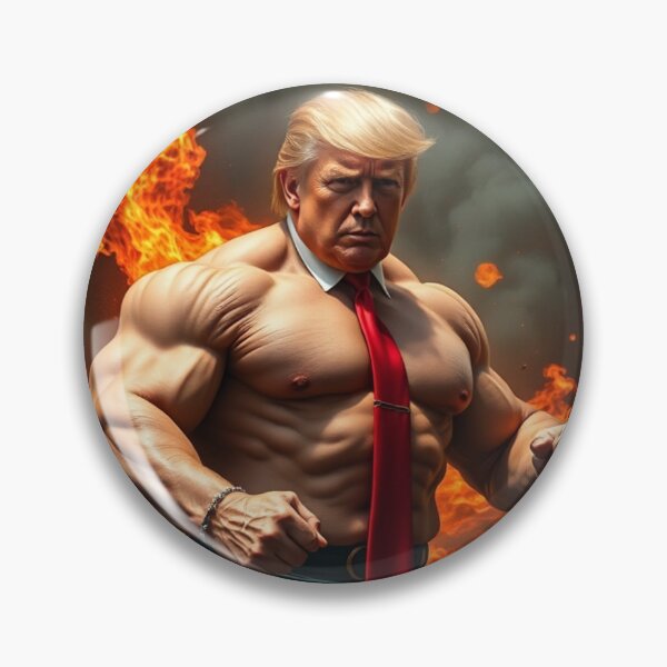 Item preview, Muscular Trump Ready to End Wokeness designed and sold by BiggestTrumpFan.