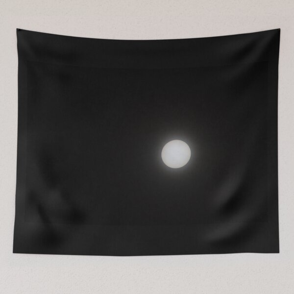Item preview, Full moon against black sky beautiful evening night moonlit lunar background designed and sold by Jacobs-Media.