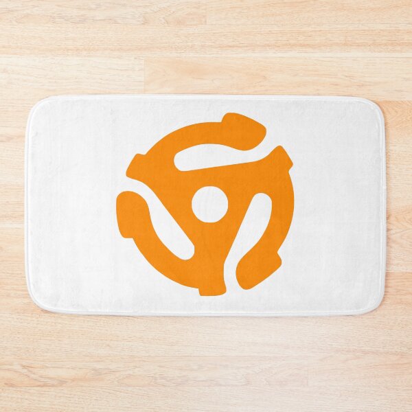 Item preview, 45 RPM Vinyl Record Adapter - Orange designed and sold by Angry Swan Designs.