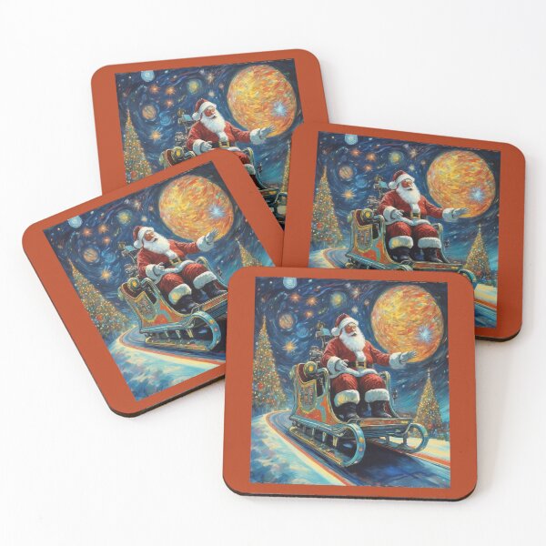 Item preview, "Santa Claus in Space: A Techno-Magical Sleigh Ride" designed and sold by Artisticanvas.